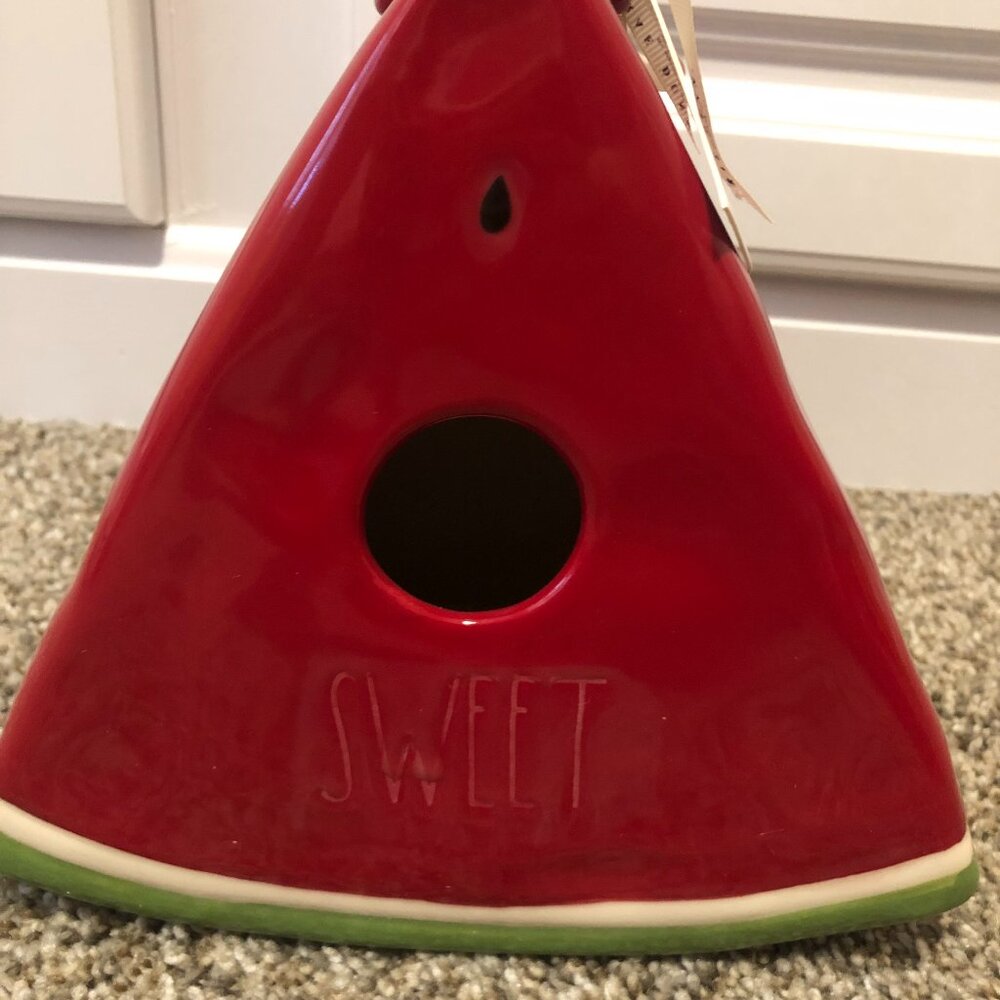 Rae Dunn Watermelon Birdhouse